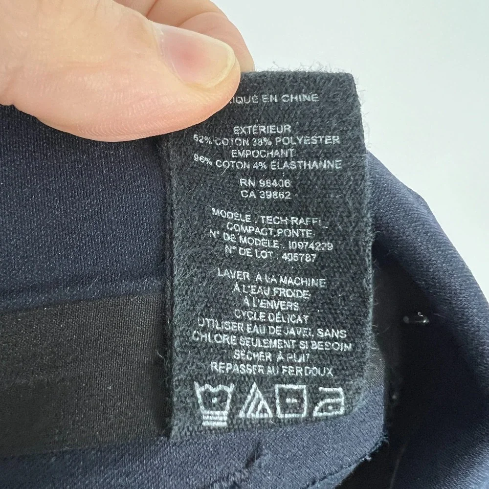 Theory Tech Raffi Slim Fit Dress Pants Mens Size 32 Navy Blue Stretch Flat Front